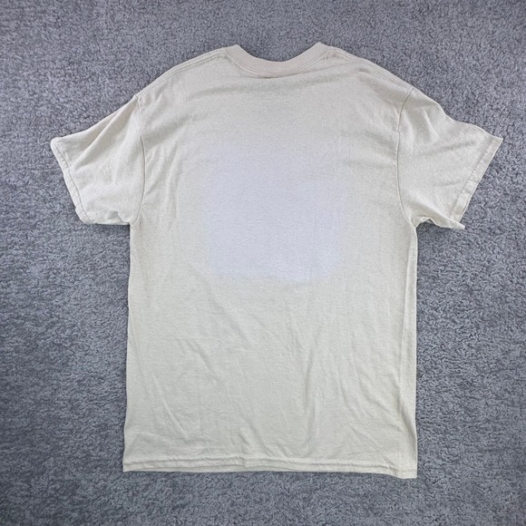 Jean-Michel Basquiat Graphic TShirt Mens Medium Tan Beige Crown Art Tee RN110927 - Picture 7 of 7